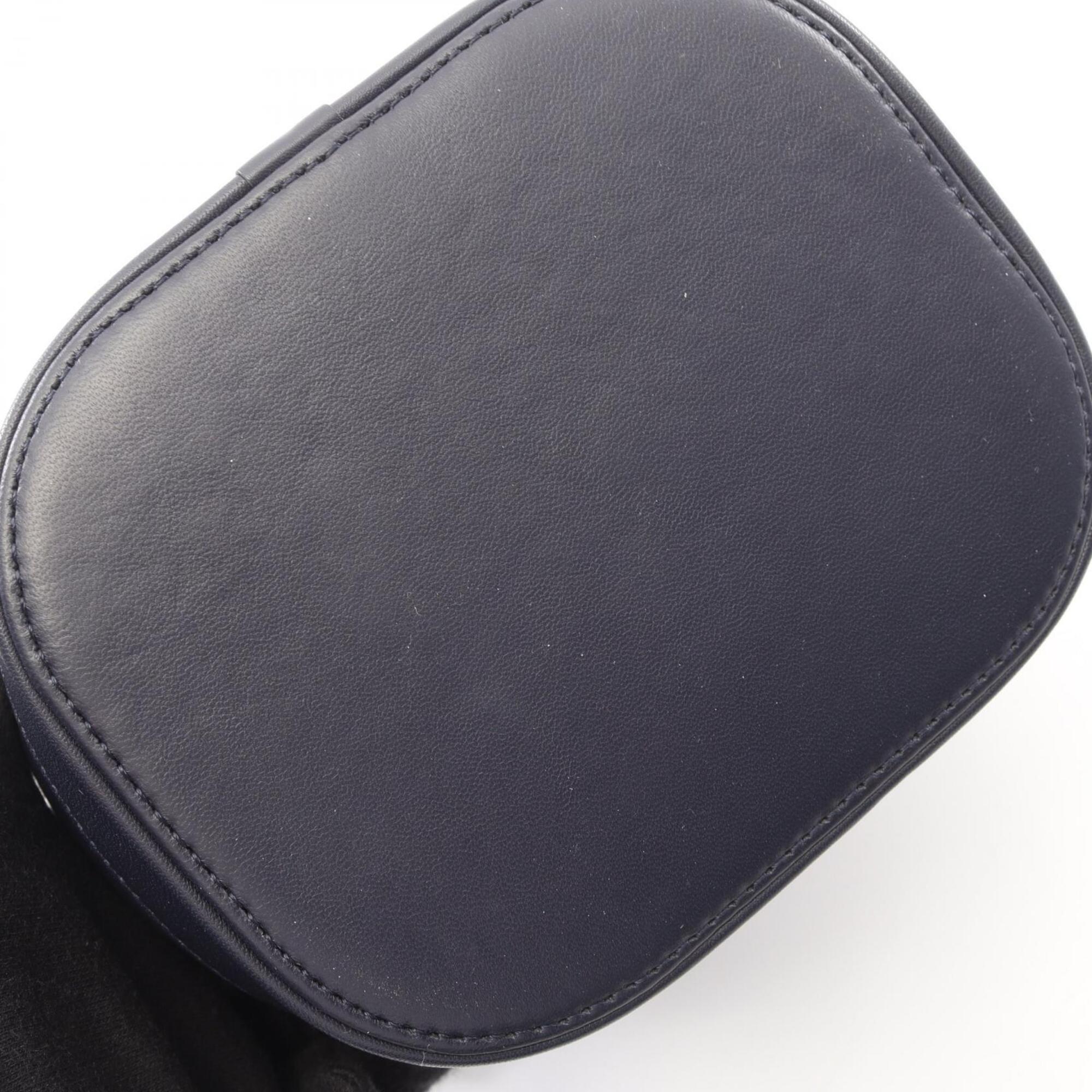 Chanel Navy Leather Handbag