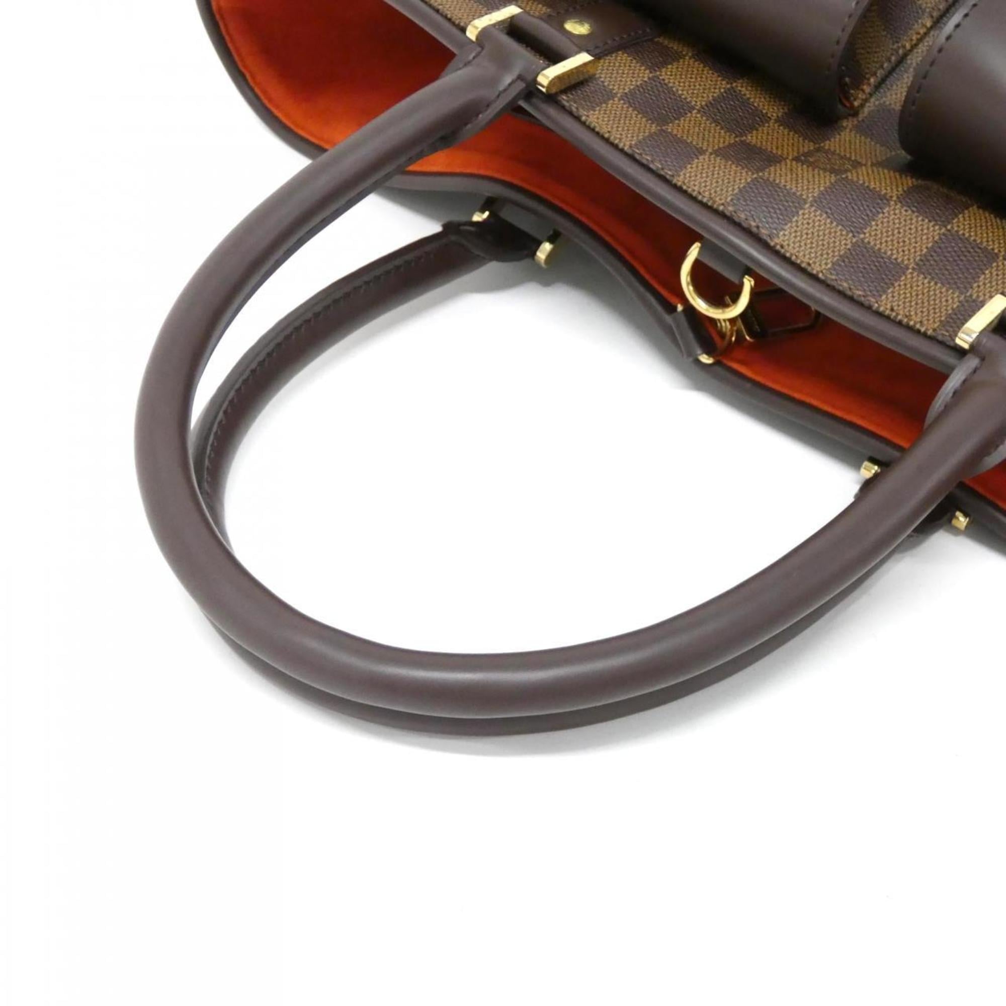 Louis Vuitton Brown Coated Canvas Handbag