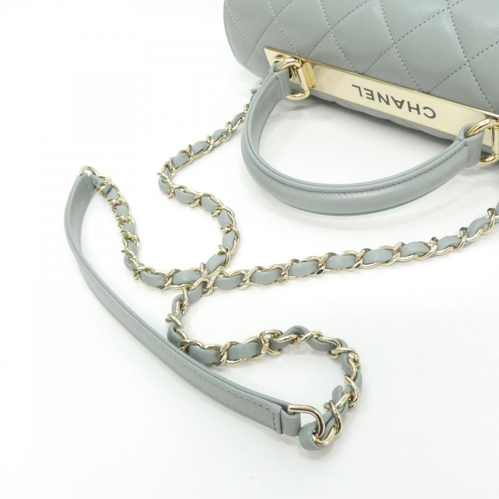 Chanel Light Blue Leather Handbag