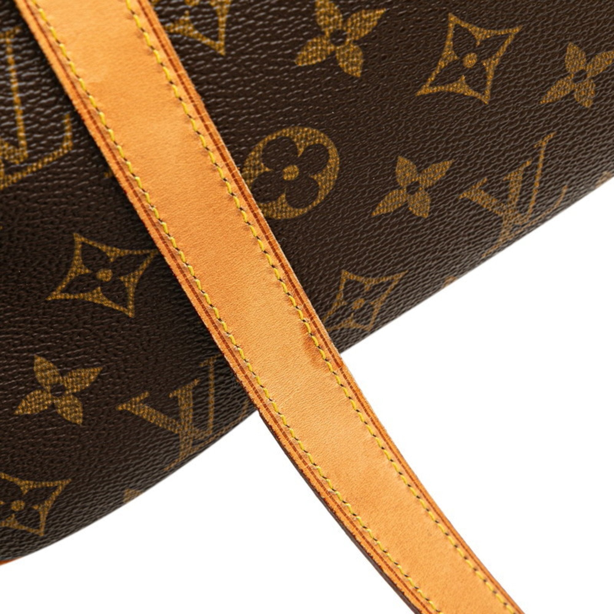 Louis Vuitton Monogram Brown Pvc Leather Handbag Shoulder Bag