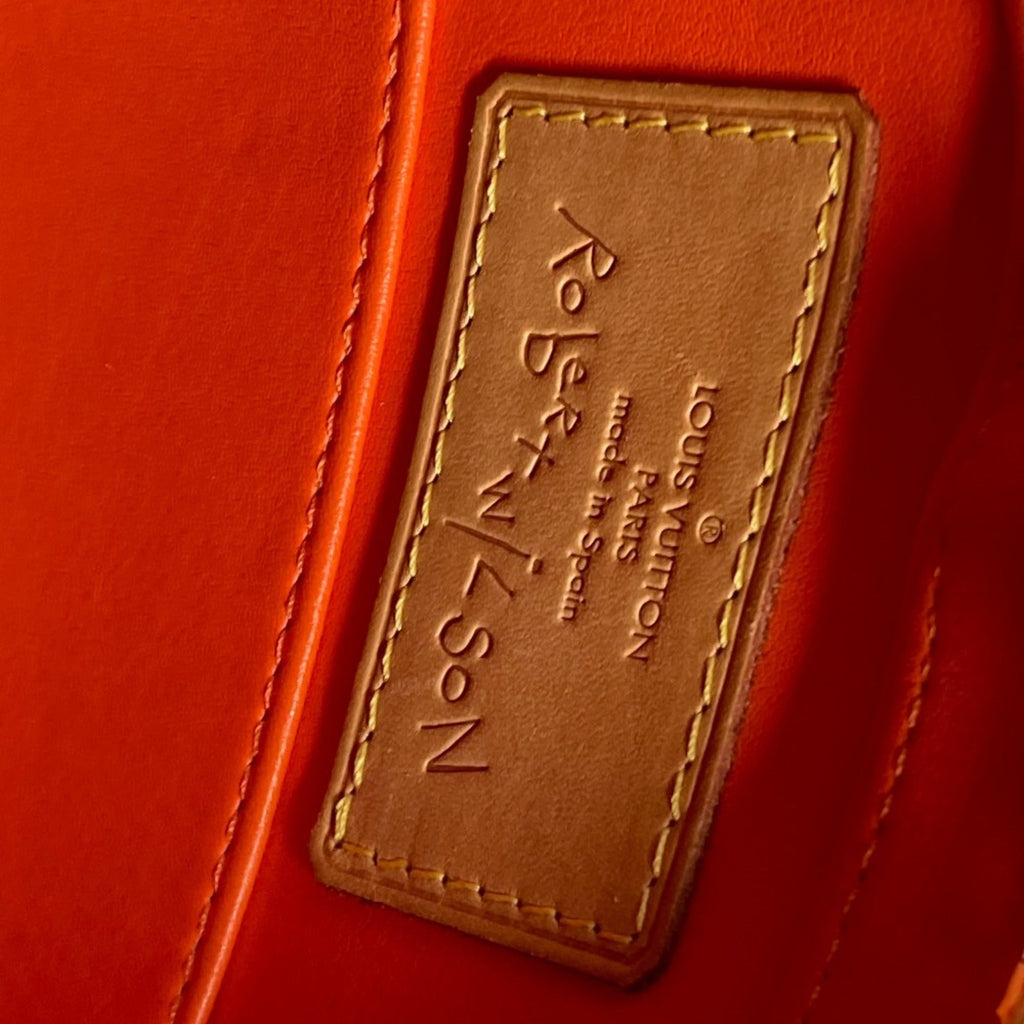 Louis Vuitton Monogram Vernis Orange Pink Monogram Vernis Shoulder Bag Tote Bag