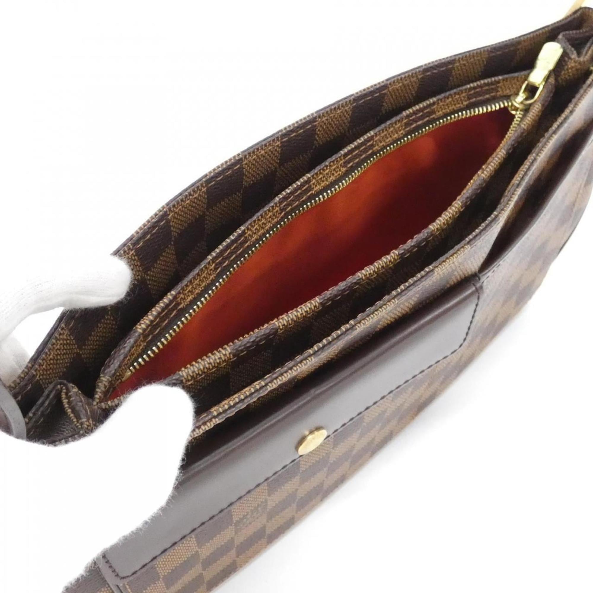 Louis Vuitton Brown Coated Canvas Shoulder Bag