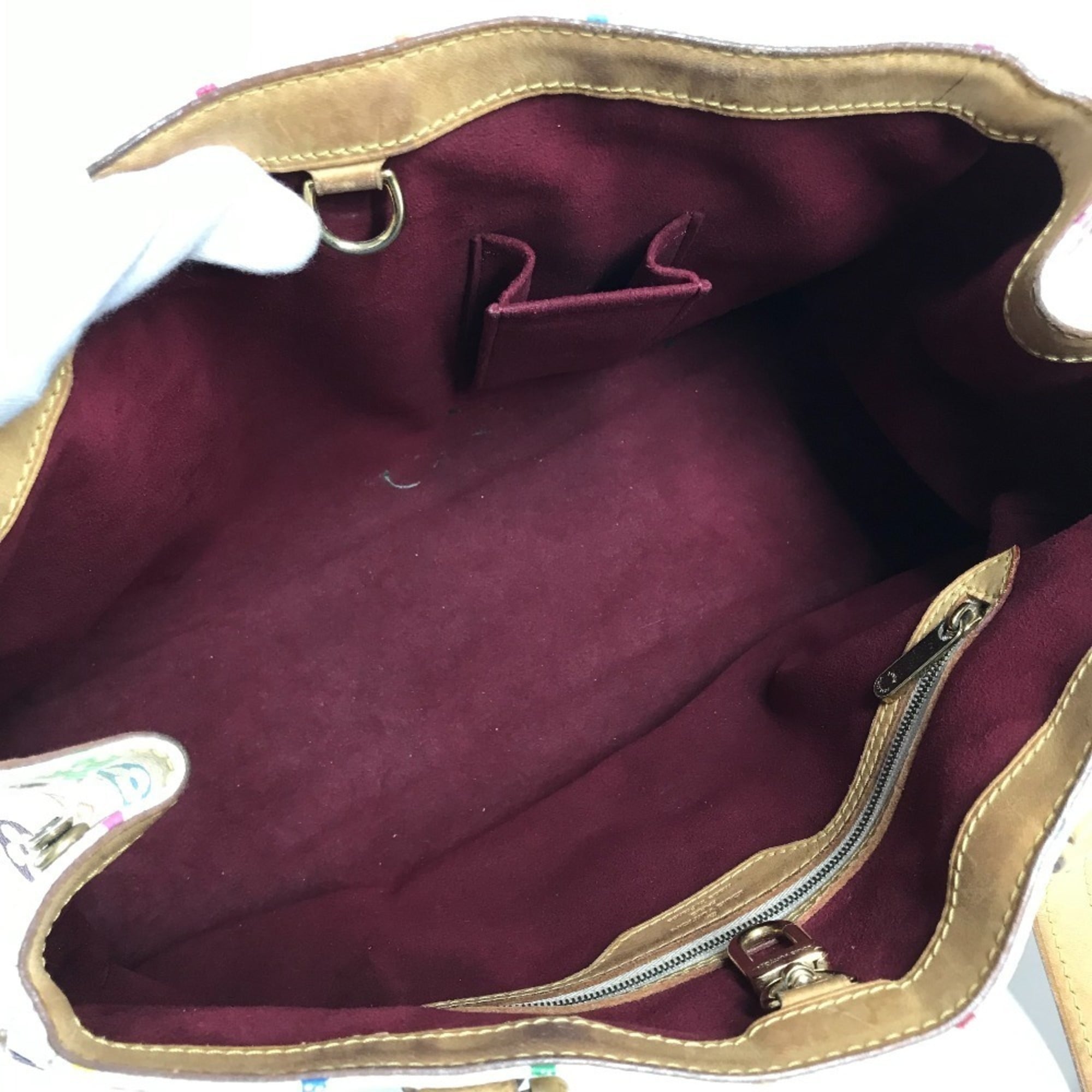 Louis Vuitton Blanc Monogram Multicolore Shoulder Bag Tote Bag