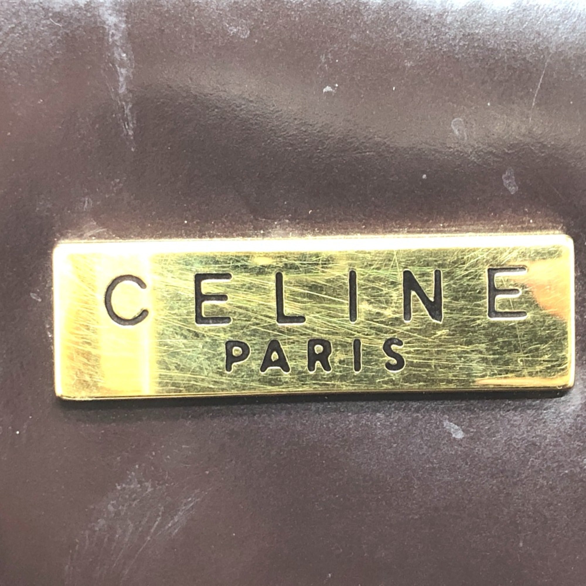 Celine Brown Leather Pouch