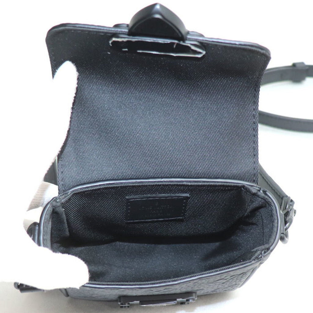 Louis Vuitton Black Leather Shoulder Bag