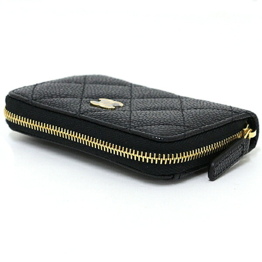 Chanel Black Leather Coin Purse/Coin Case