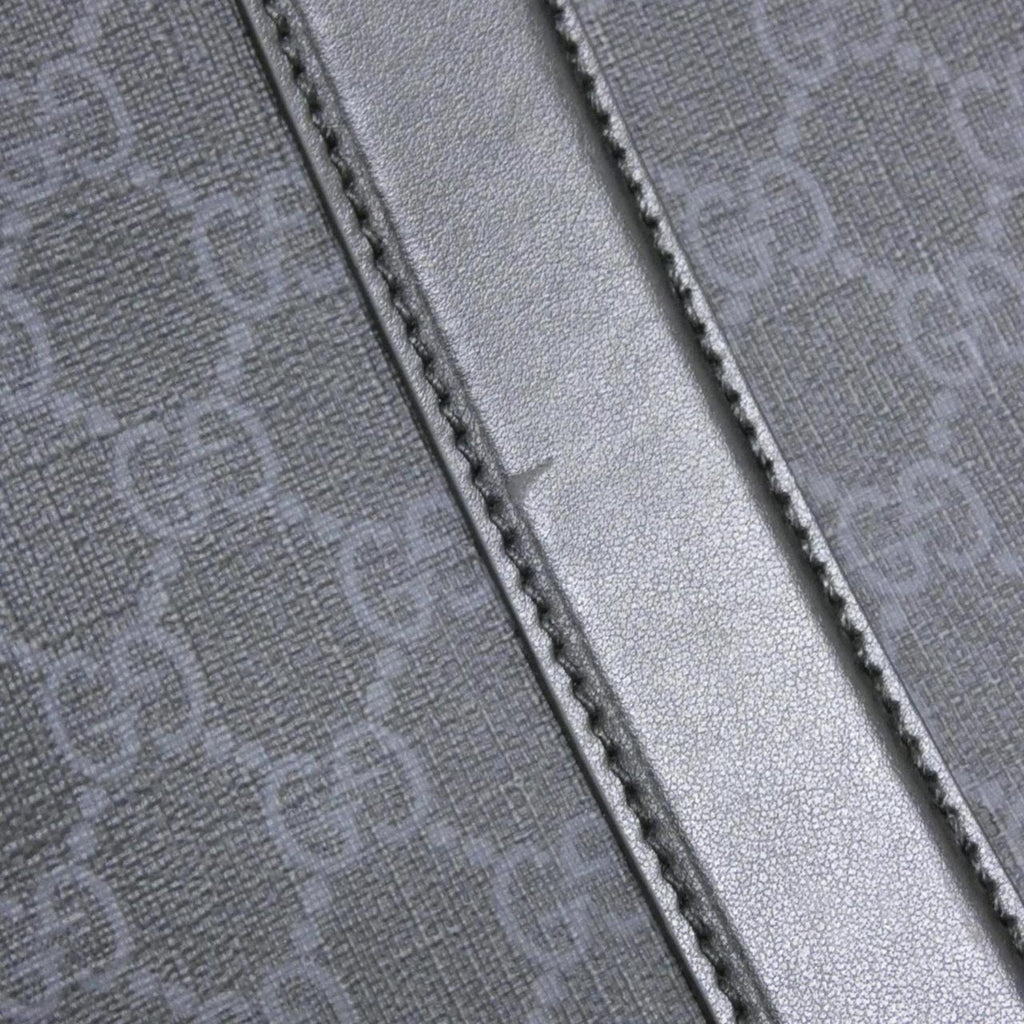 Gucci Black Gray Gg Supreme Handbag (Pre-Owned)