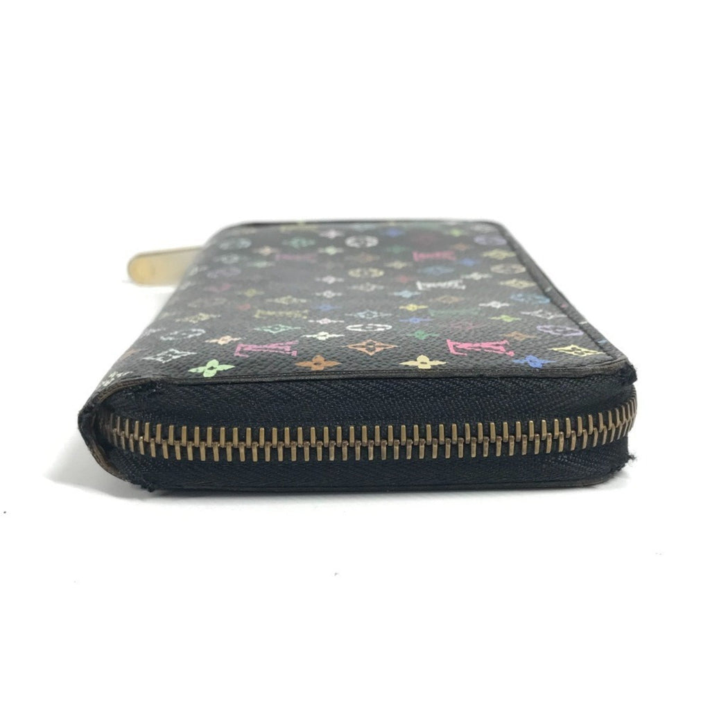 Louis Vuitton Black Multi-Color Noir Monogram Multicolore Canvas Long Wallet