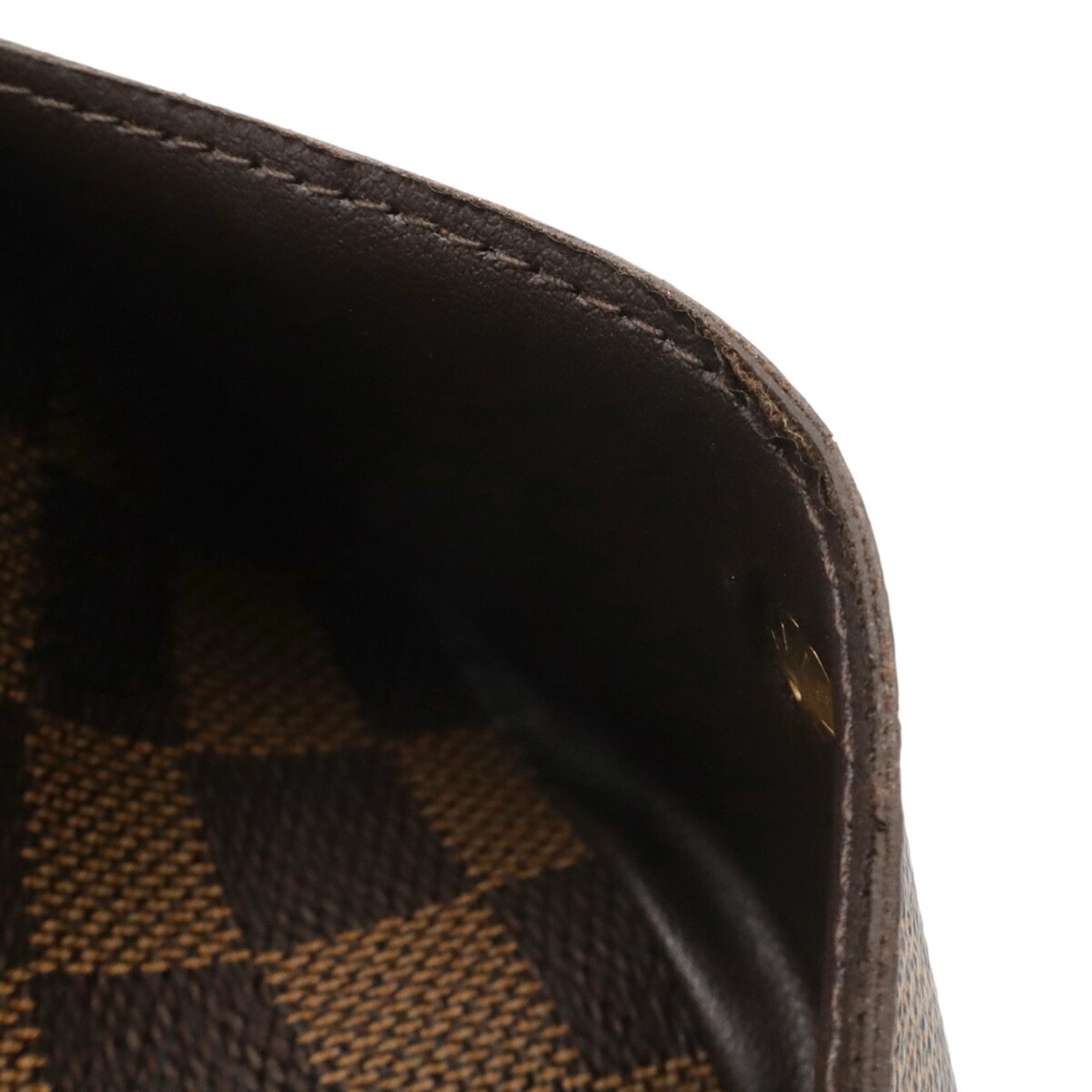 Louis Vuitton Brown Damier Canvas Pvc Damier Canvas Wallet (Tri-Fold)