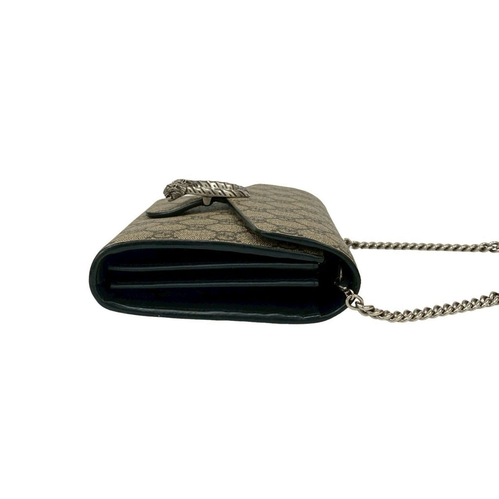 Gucci Brown Leather Pvc Pochette Shoulder Bag (Pre-Owned)