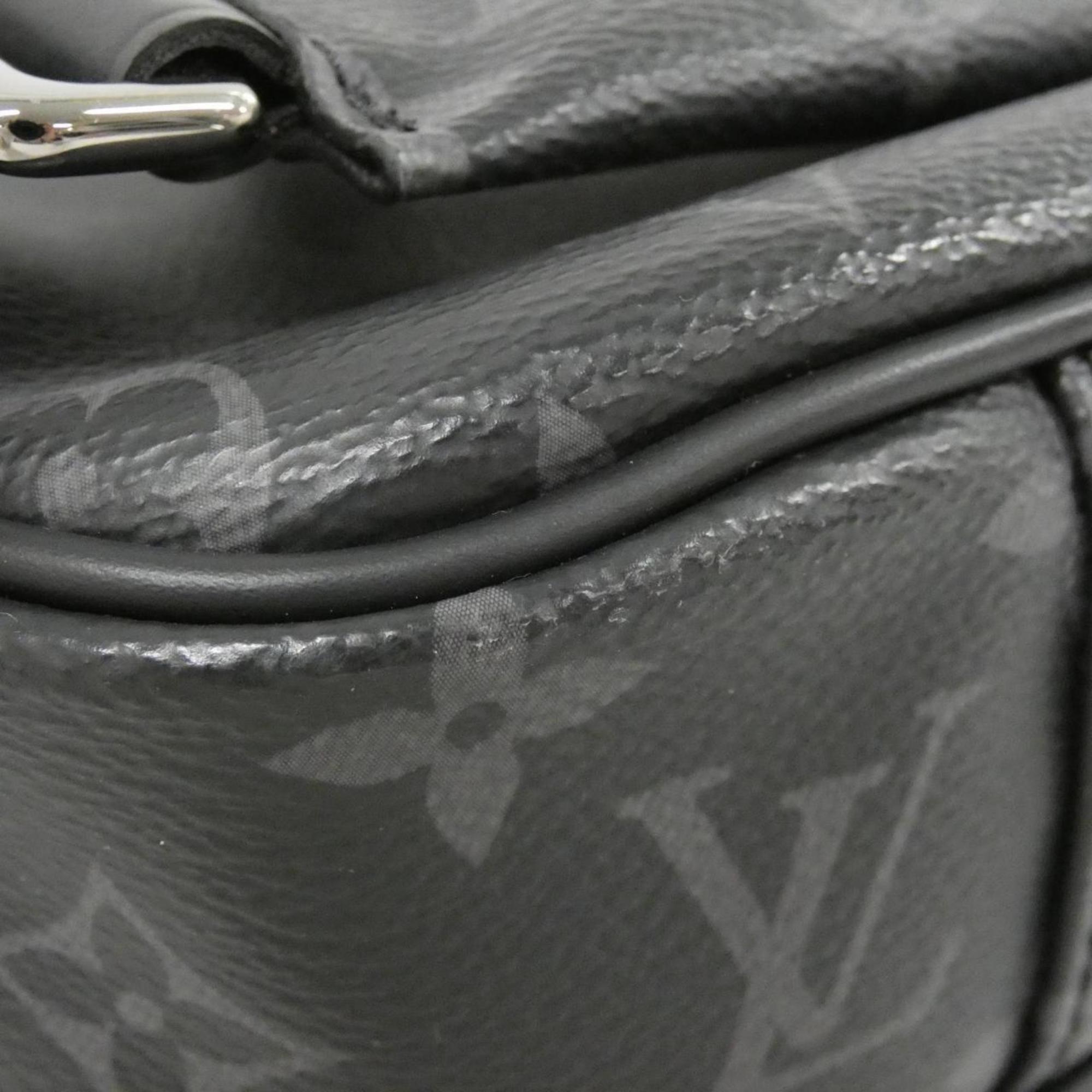 Louis Vuitton Black Coated Canvas Shoulder Bag