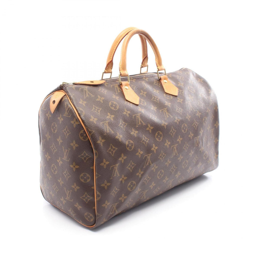 Louis Vuitton Brown Coated Canvas Leather Handbag