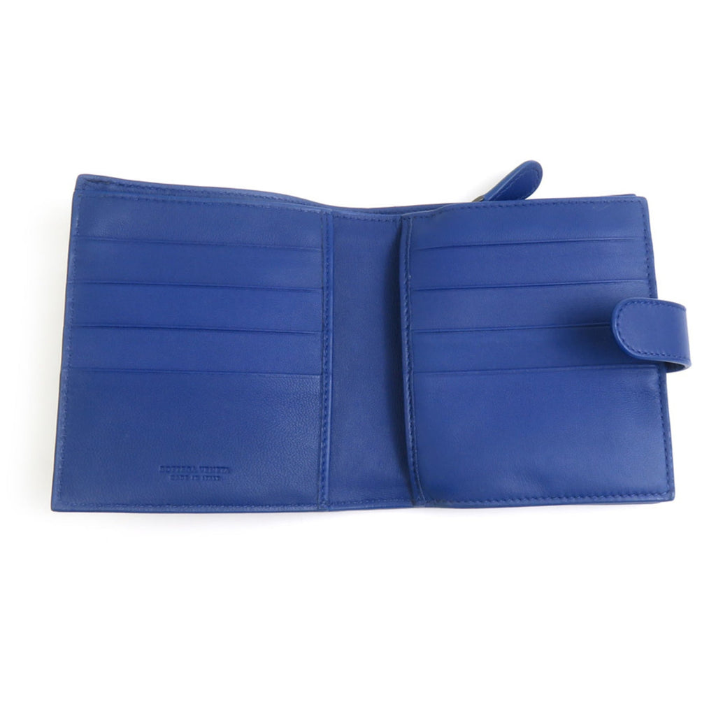 Bottega Veneta Blue Leather Wallet (Bi-Fold)