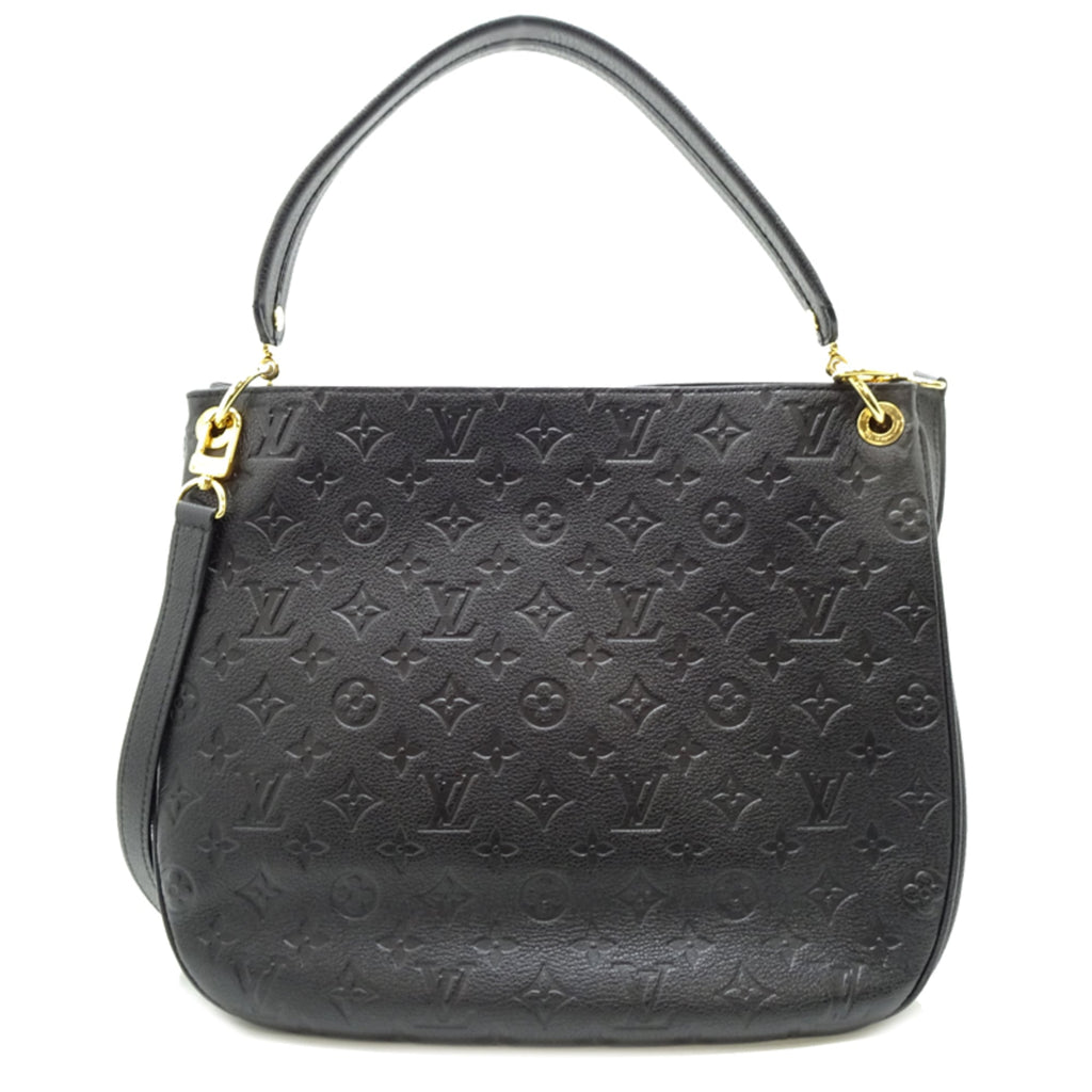Louis Vuitton Black Noir Monogram Empreinte Shoulder Bag