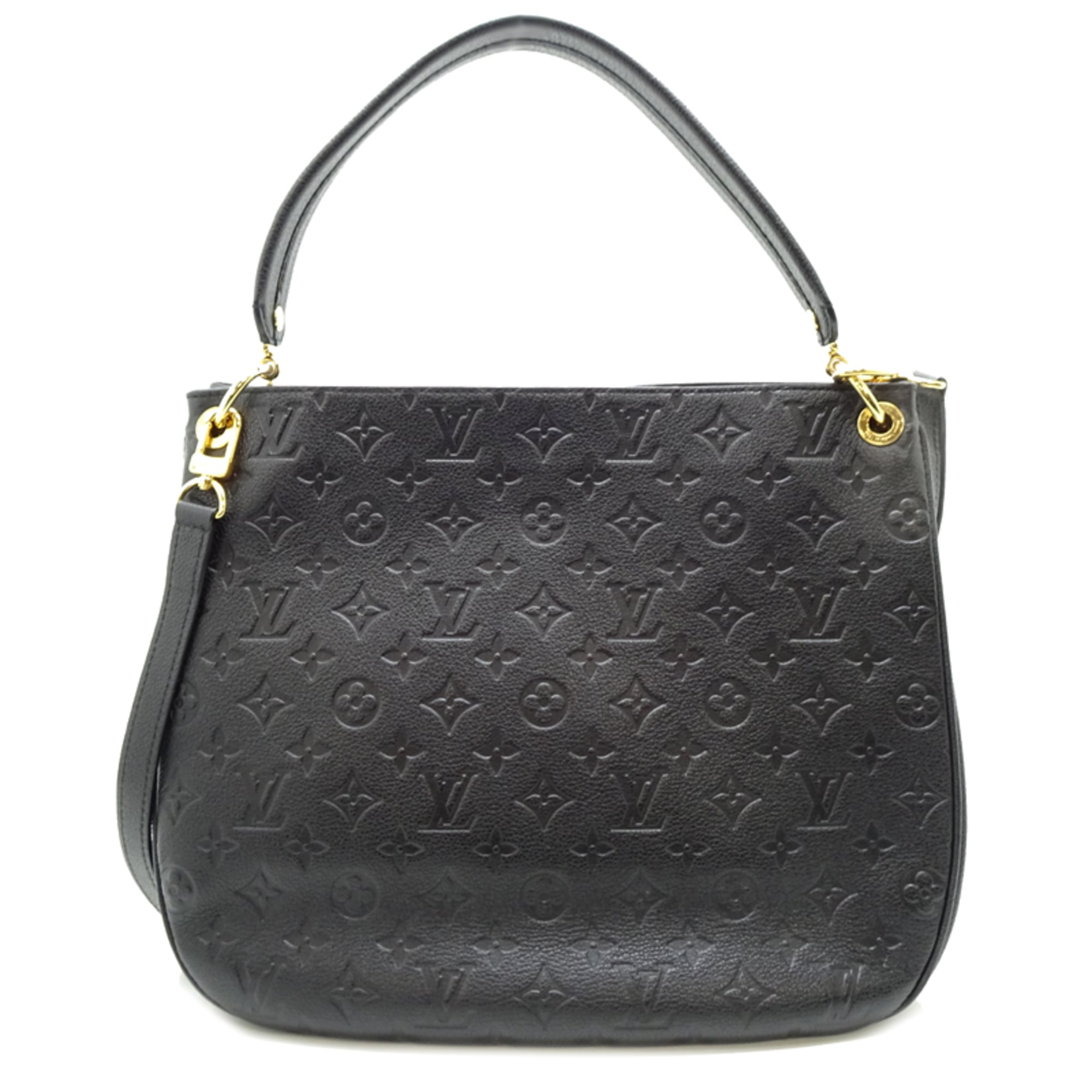Louis Vuitton Black Noir Monogram Empreinte Shoulder Bag