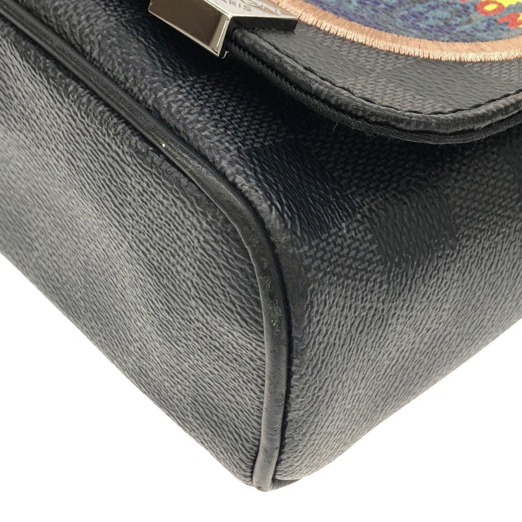 Louis Vuitton Graphite Coated Canvas Shoulder Bag