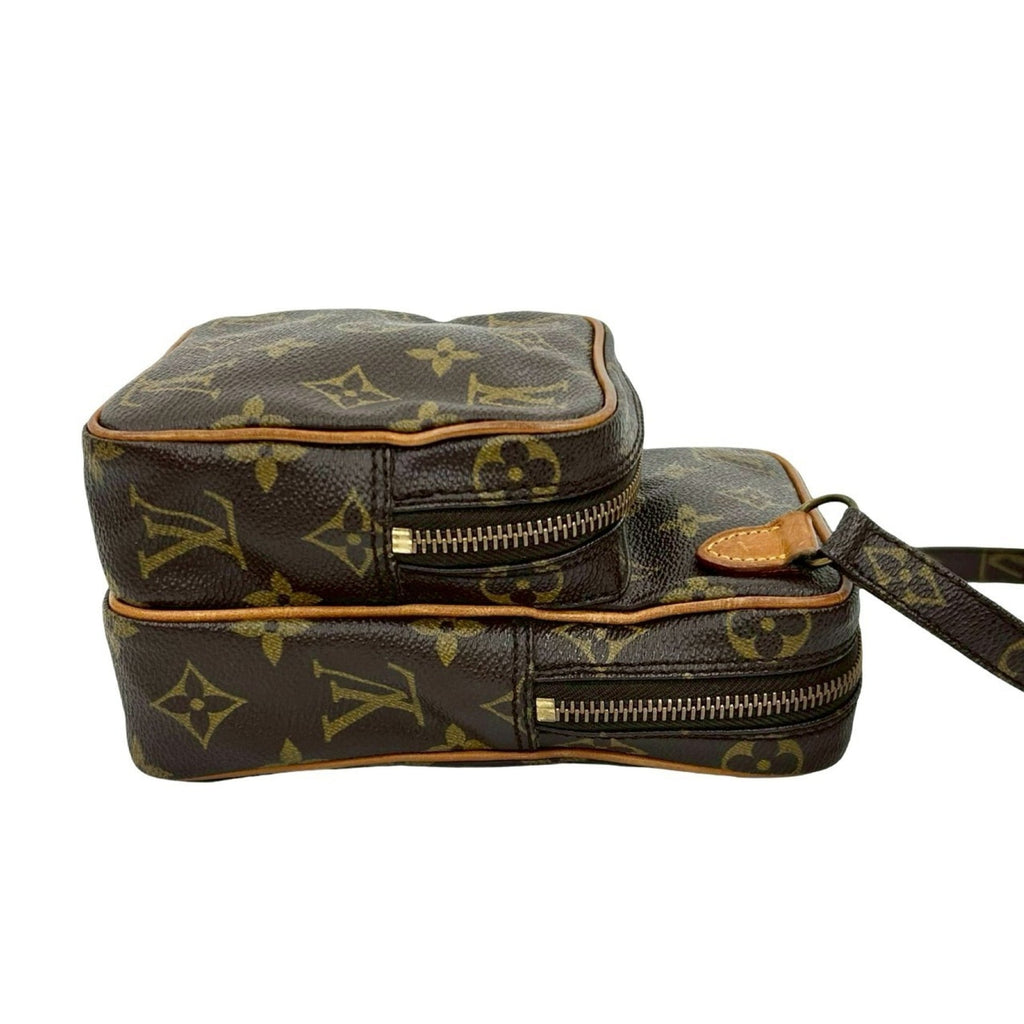 Louis Vuitton Brown Leather Pvc Pochette Shoulder Bag