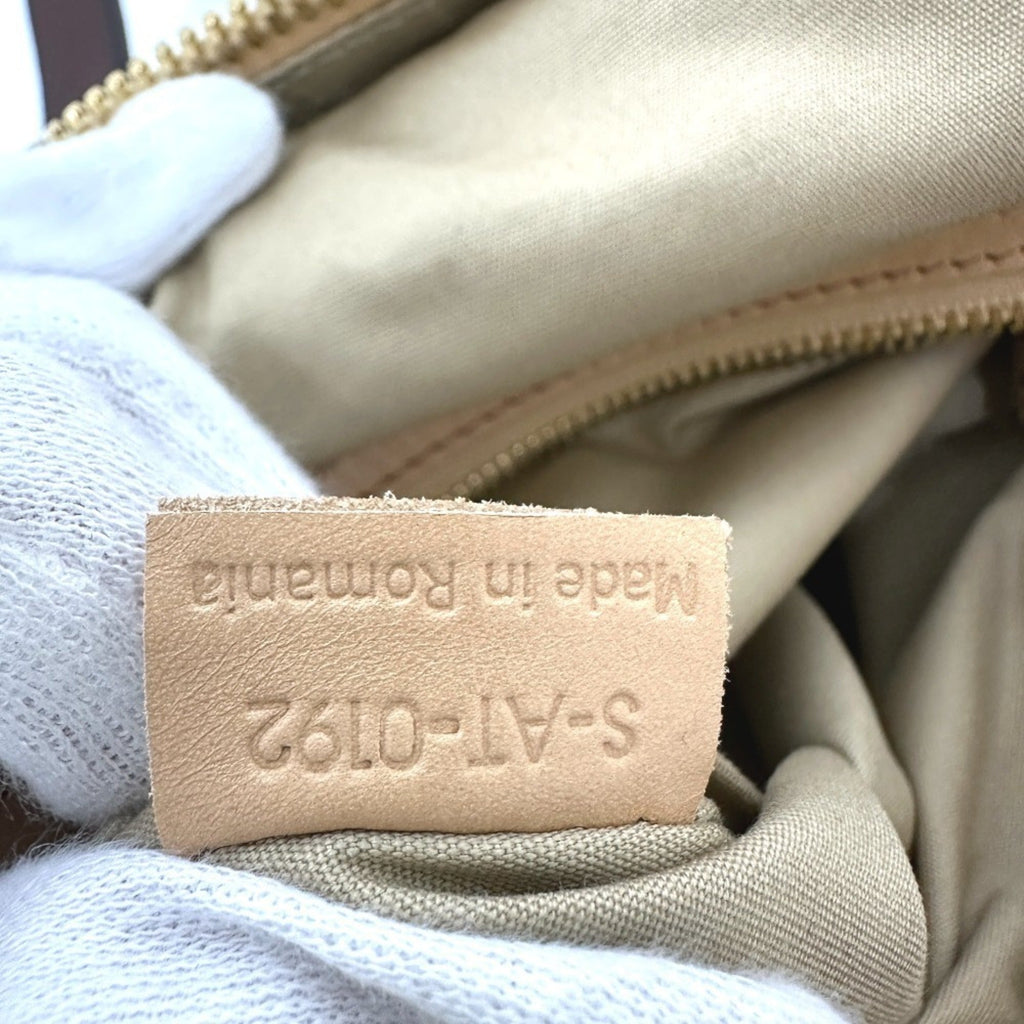 Celine Beige Leather Handbag Tote Bag