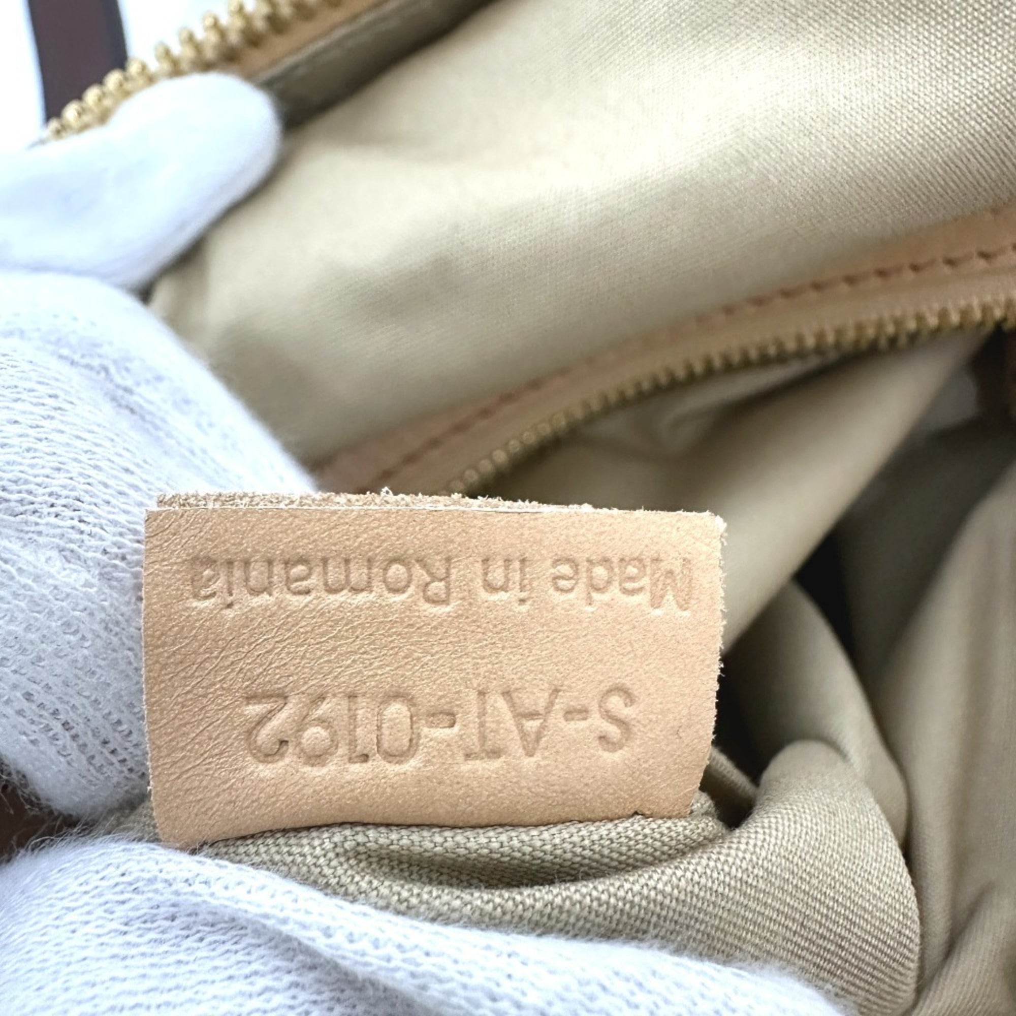 Celine Beige Leather Handbag Tote Bag