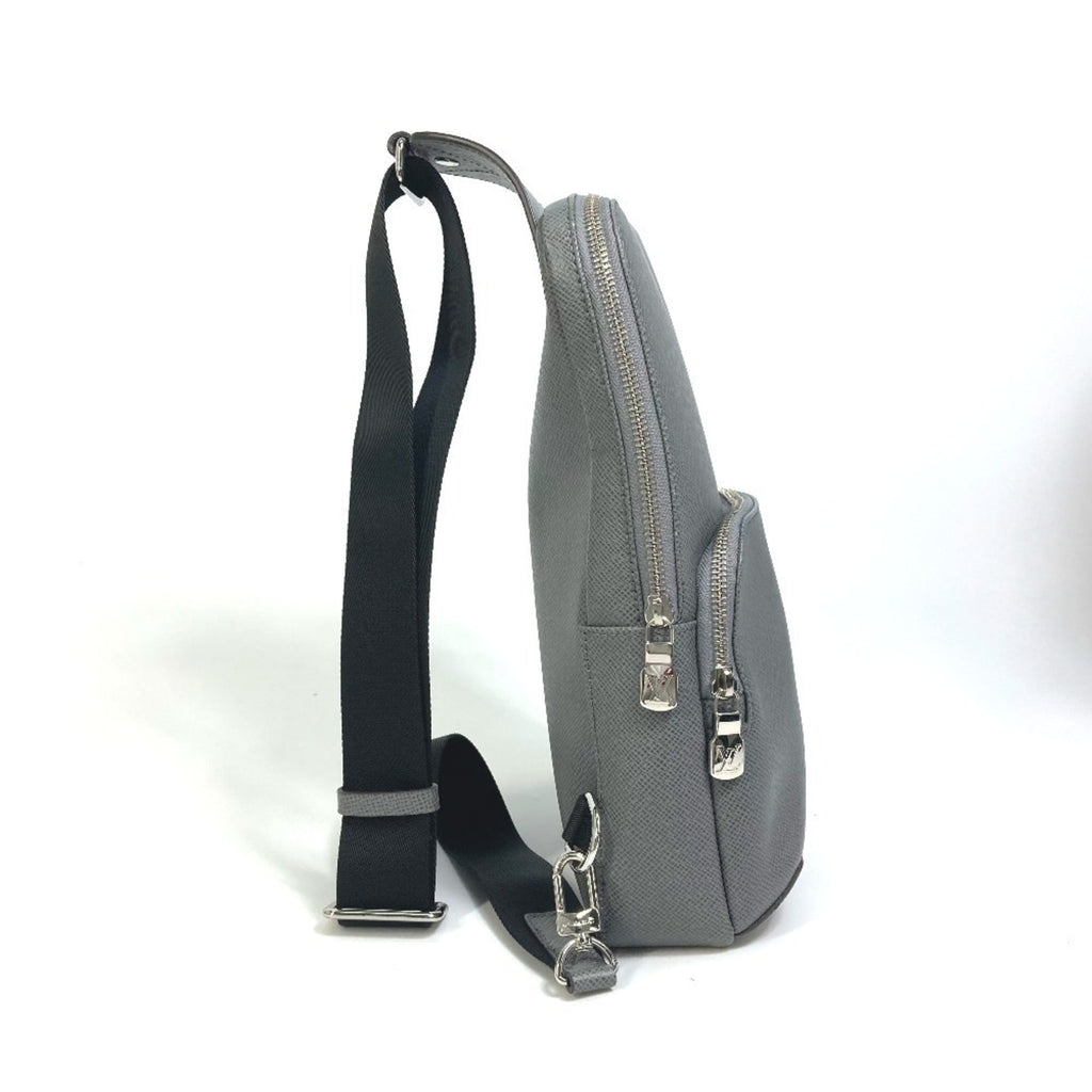 Louis Vuitton Taiga Gray Gris Taiga Leather Shoulder Bag