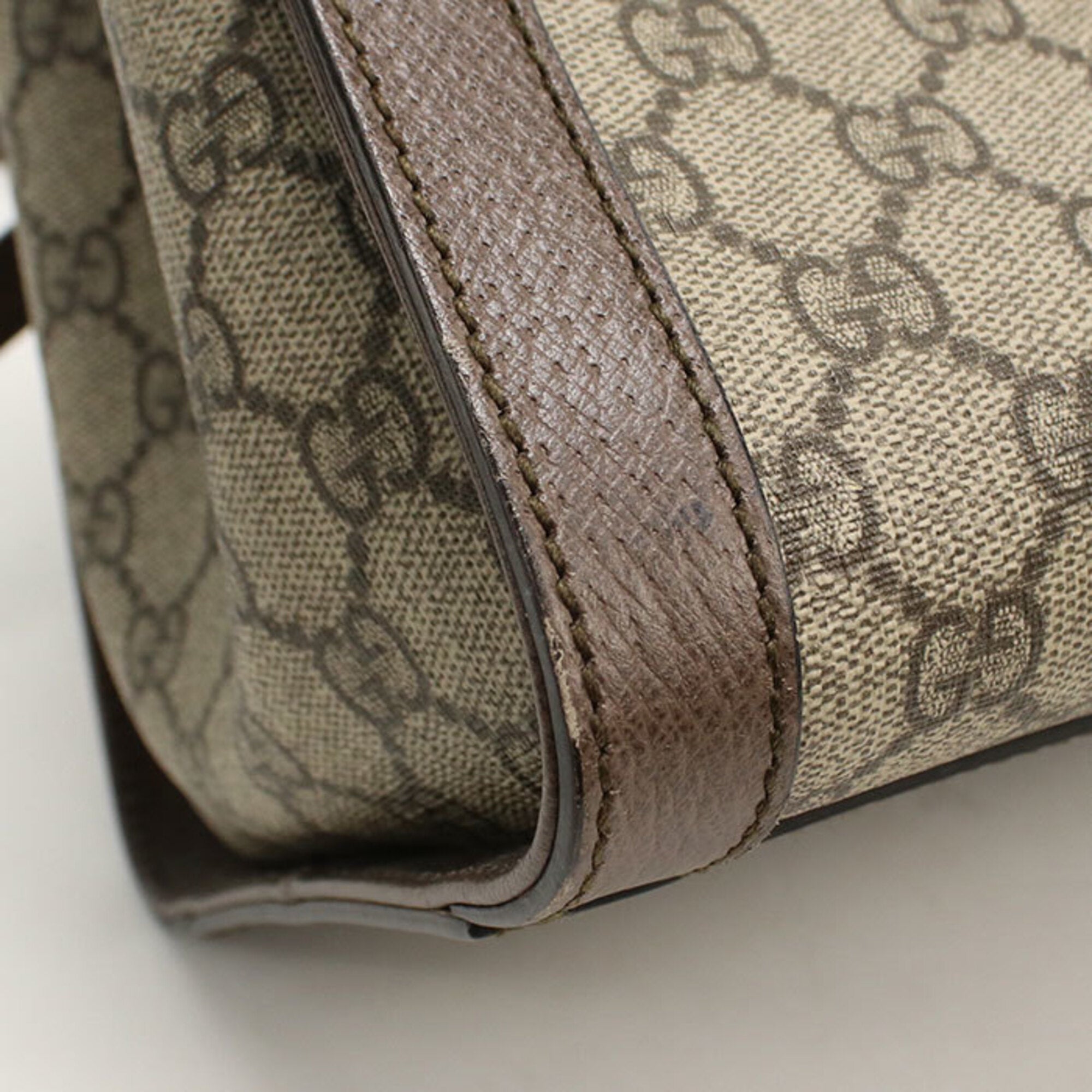 Gucci Beige Gg Supreme Leather Tote Bag (Pre-Owned)