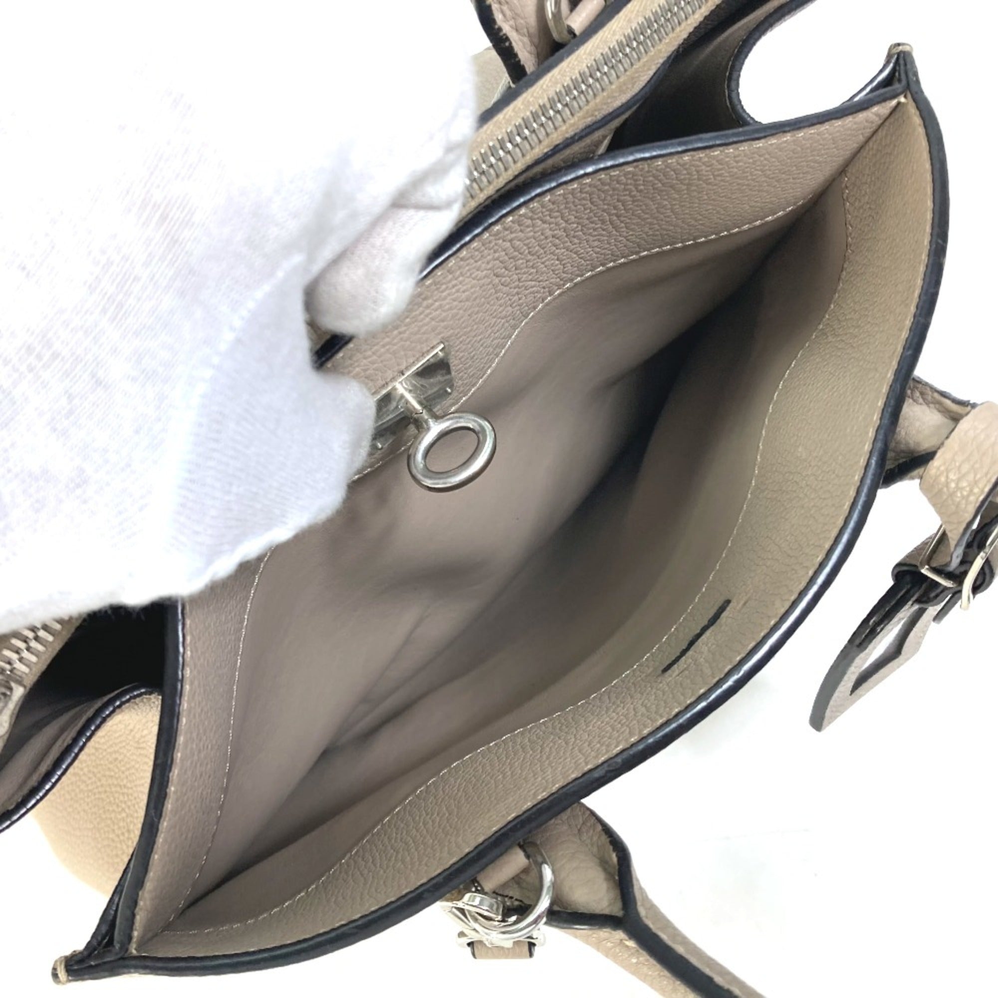 Louis Vuitton Gray Leather Handbag