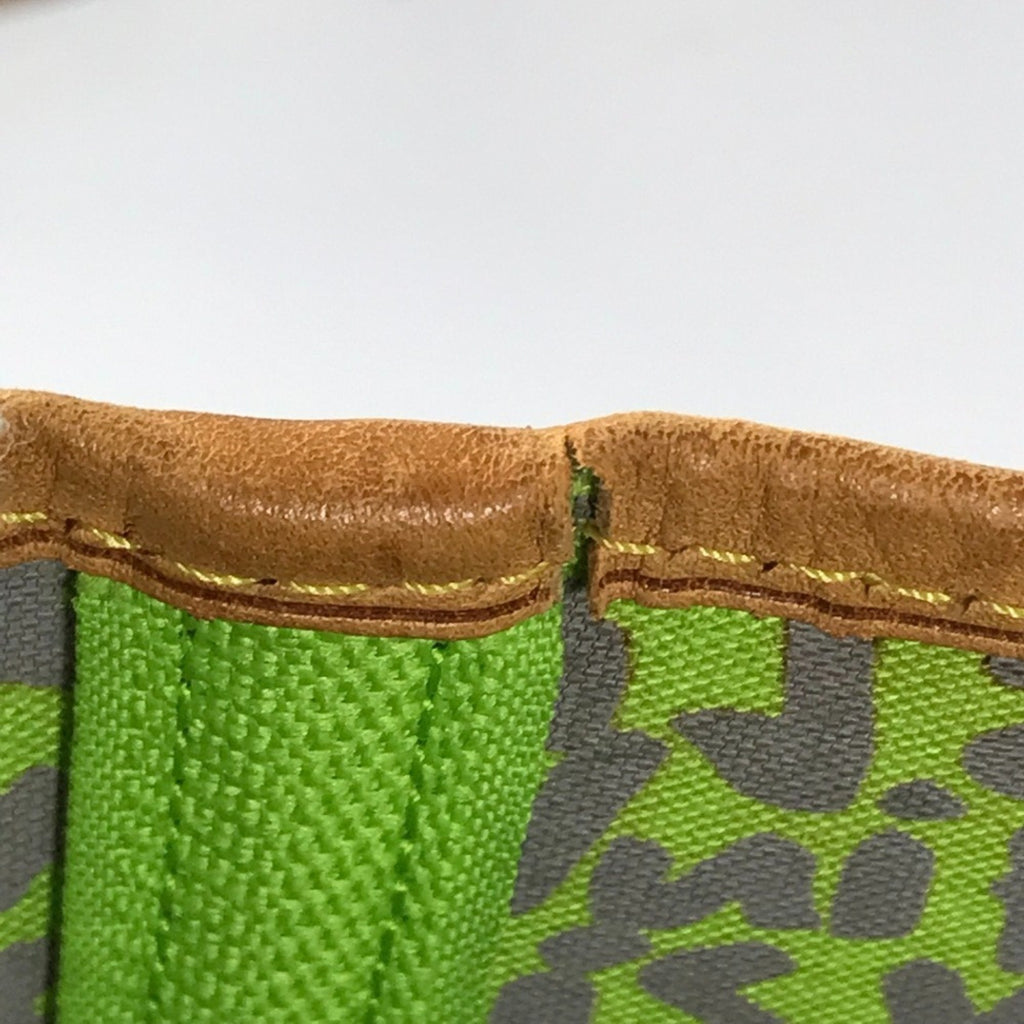Louis Vuitton Brown Green Vert Monogram Graffiti Shoulder Bag Tote Bag