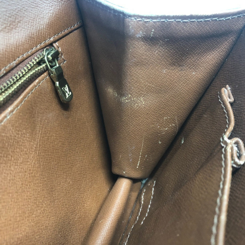 Louis Vuitton Brown Monogram Clutch Bag Pochette Pouch