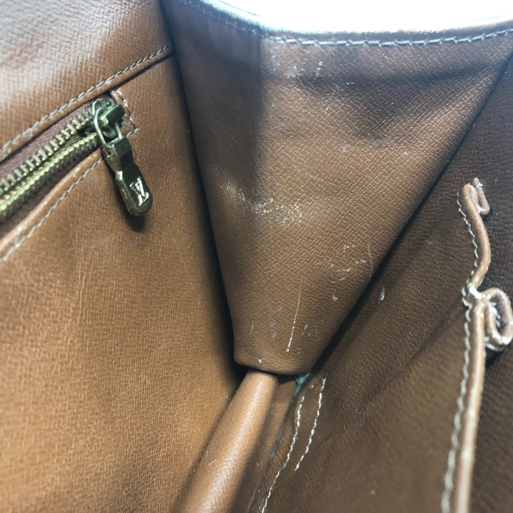 Louis Vuitton Brown Monogram Clutch Bag Pochette Pouch