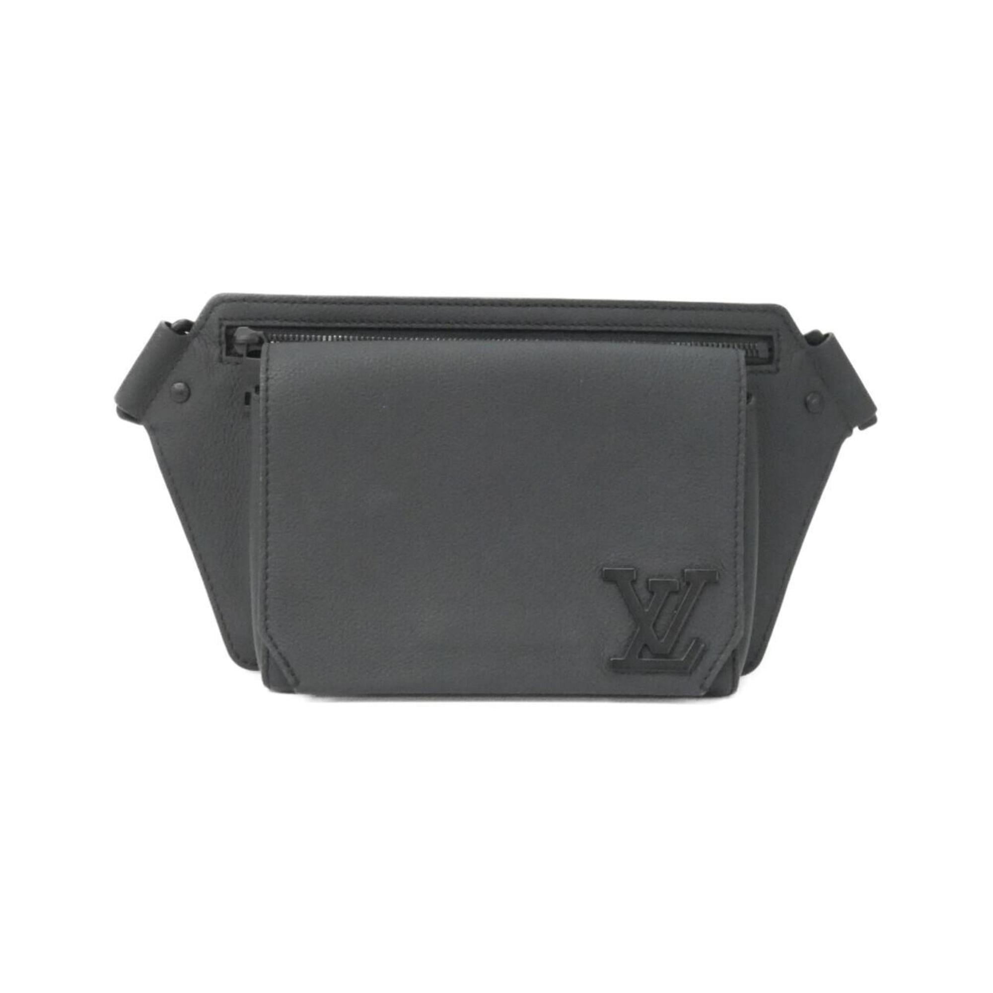Louis Vuitton Black Leather Shoulder Bag