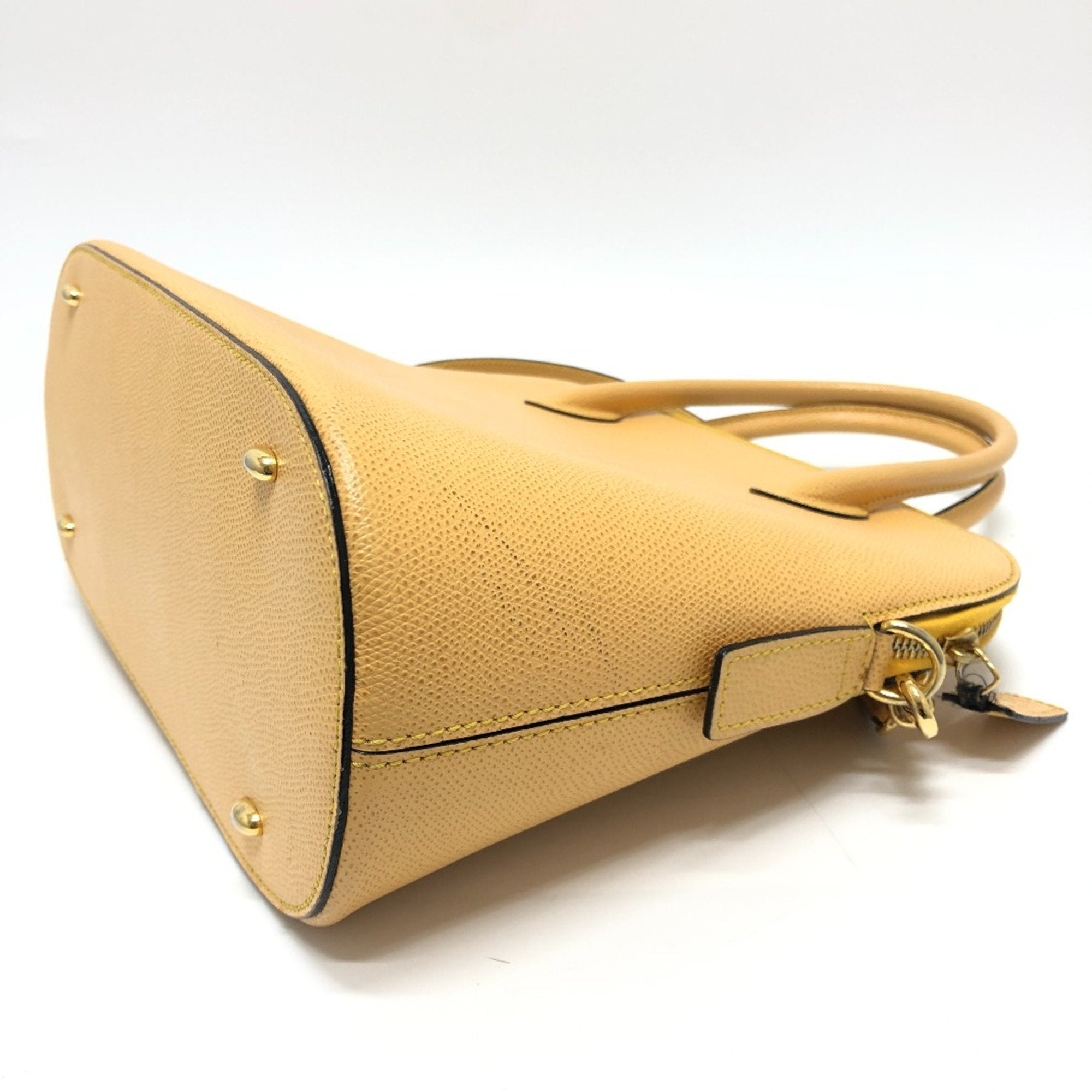 Celine Yellow Leather Shoulder Bag