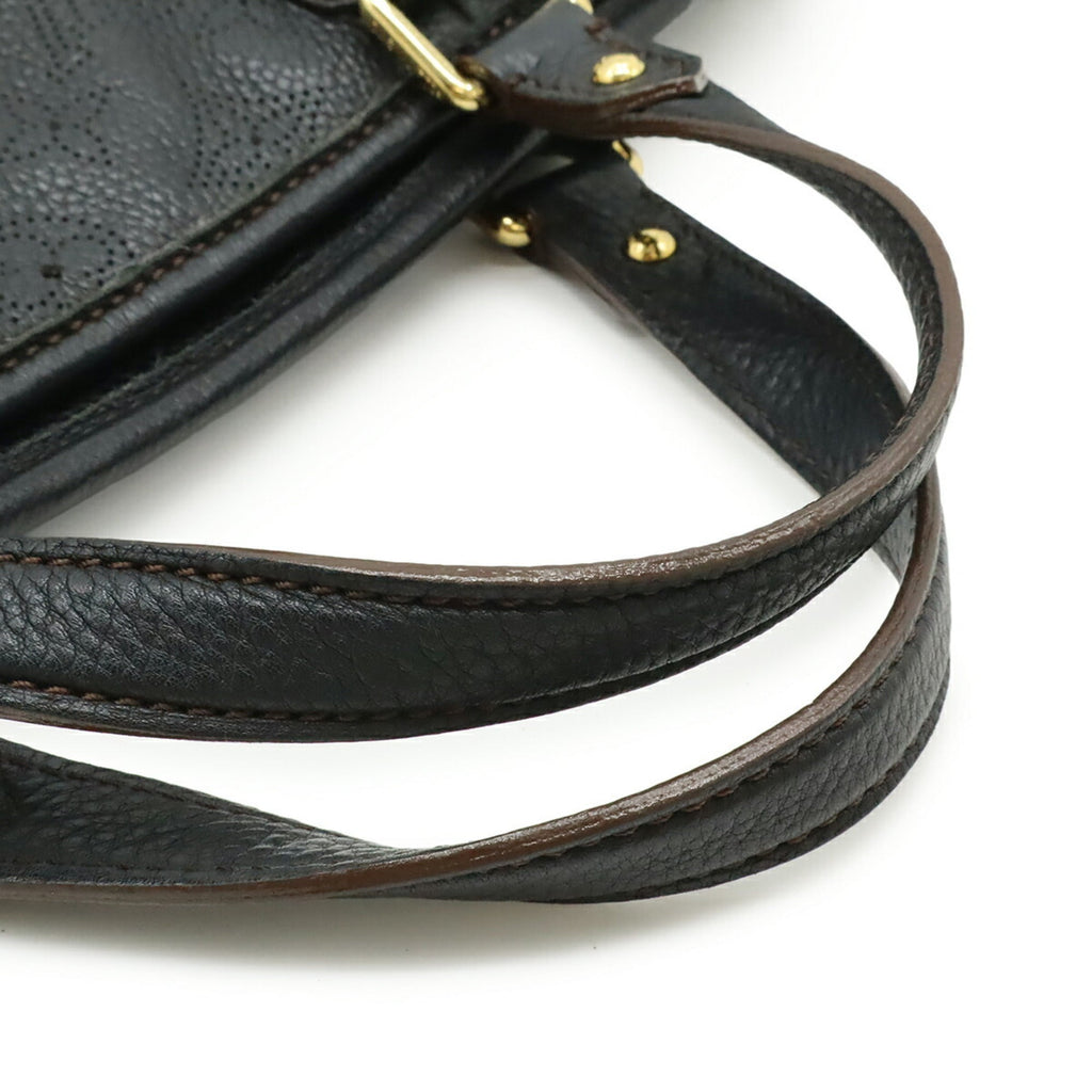 Louis Vuitton Mahina Black Noir Mahina Leather Handbag Shoulder Bag Tote Bag