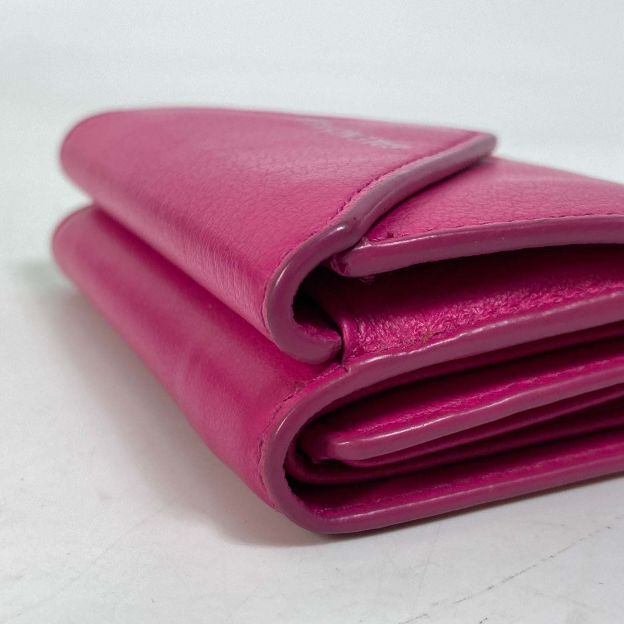 Balenciaga Pink Leather Wallet (Tri-Fold)