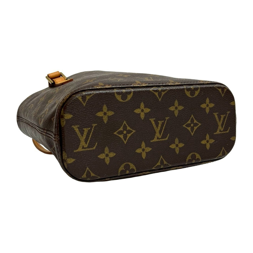 Louis Vuitton Brown Leather Pvc Handbag Tote Bag