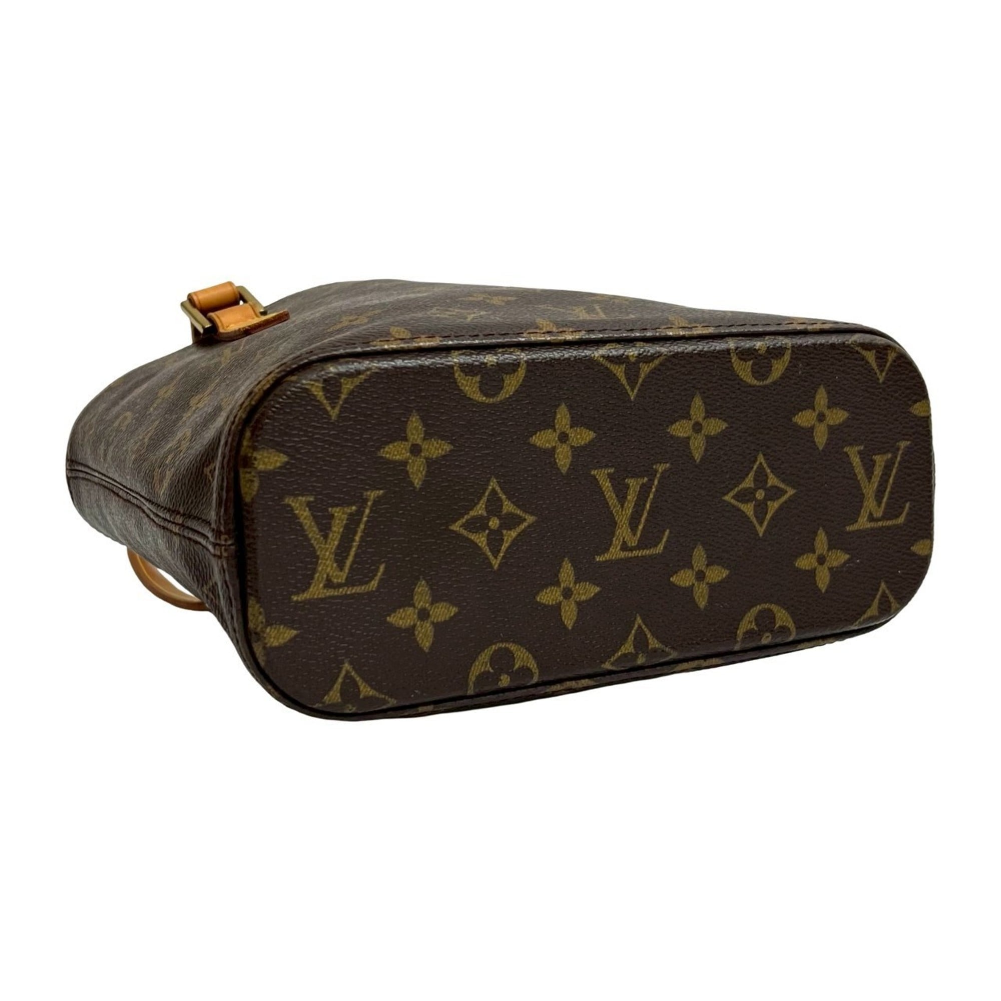 Louis Vuitton Brown Leather Pvc Handbag Tote Bag