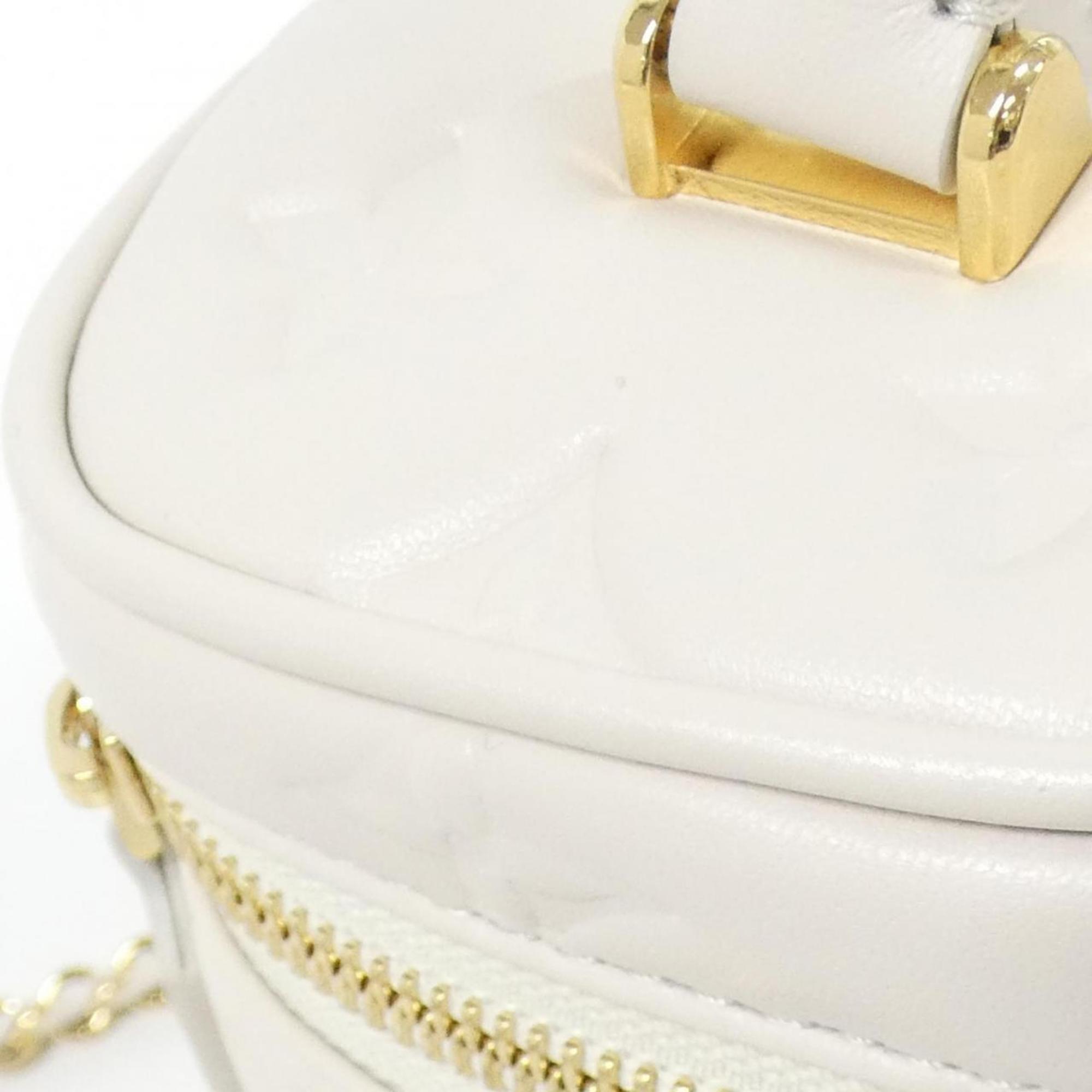 Louis Vuitton Ivory Leather Shoulder Bag Vanity Bag