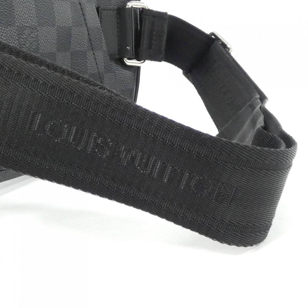 Louis Vuitton Dark Gray Graphite Coated Canvas Shoulder Bag