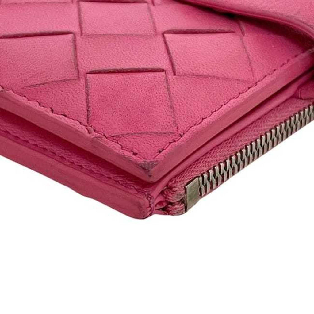 Bottega Veneta Pink Intrecciato Wallet (Bi-Fold)