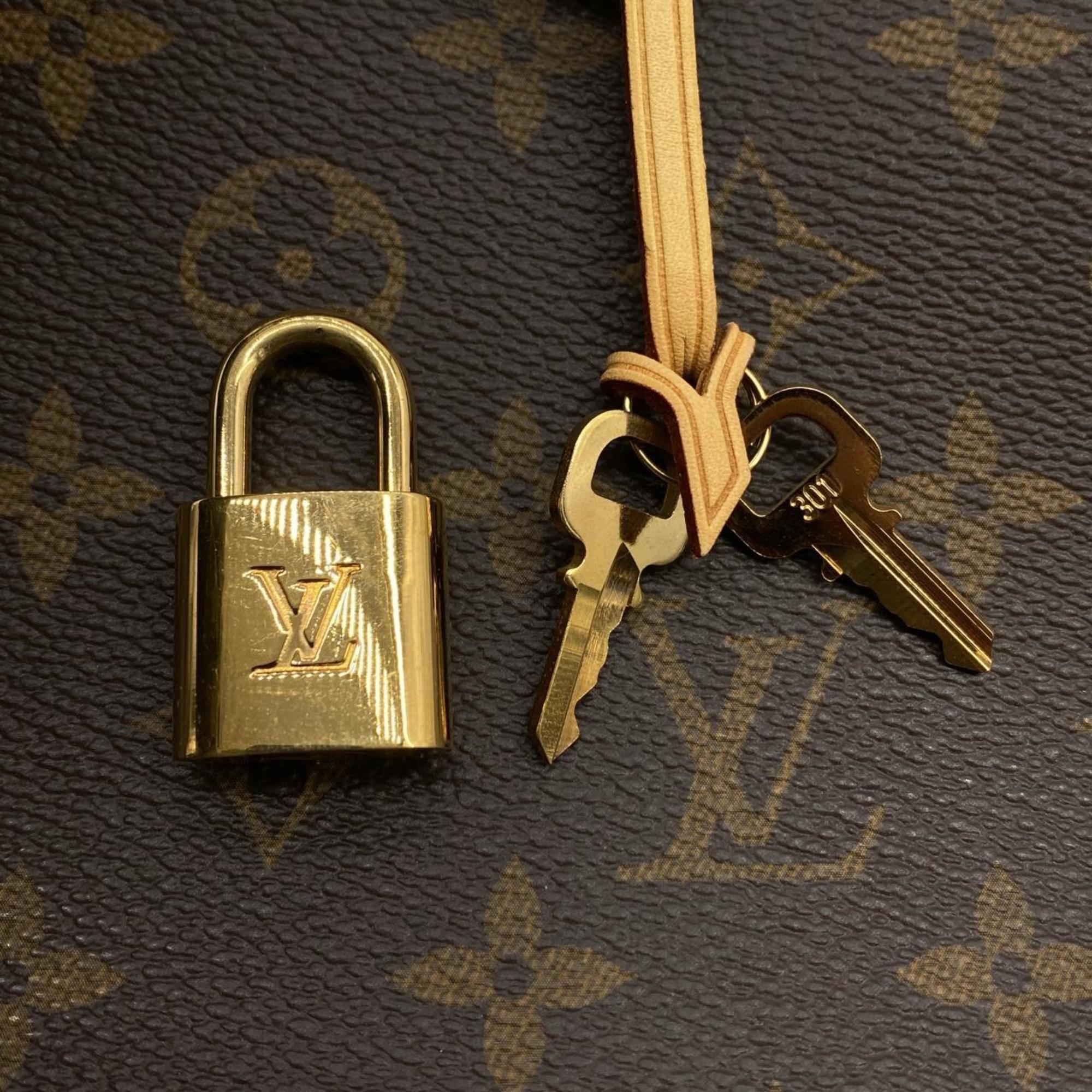 Louis Vuitton Marron Coated Canvas Handbag