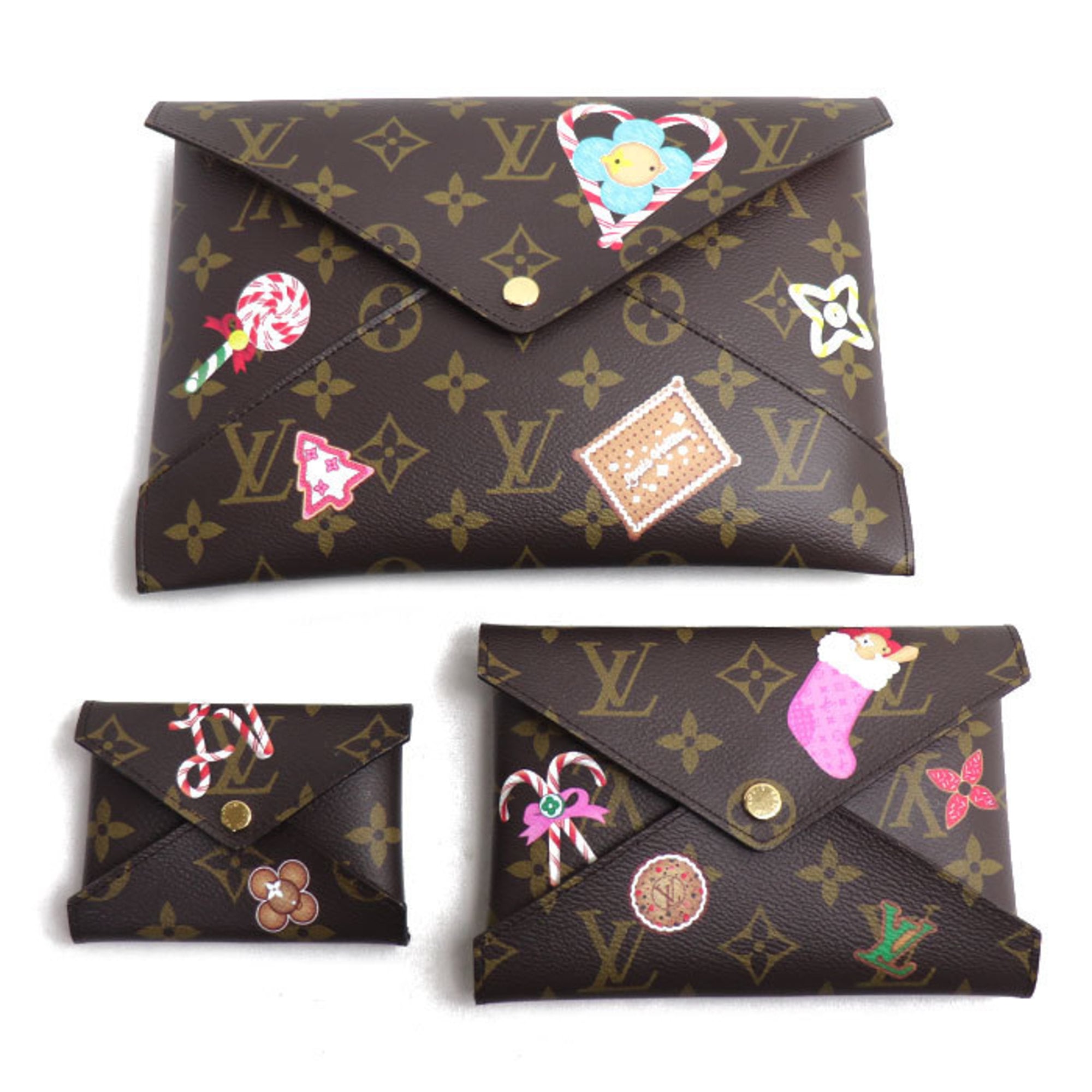 Louis Vuitton Brown Monogram Clutch Bag