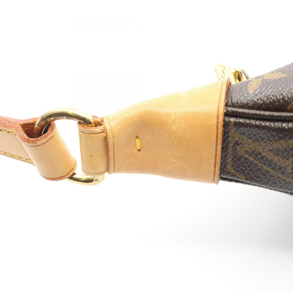 Louis Vuitton Brown Coated Canvas Leather Shoulder Bag