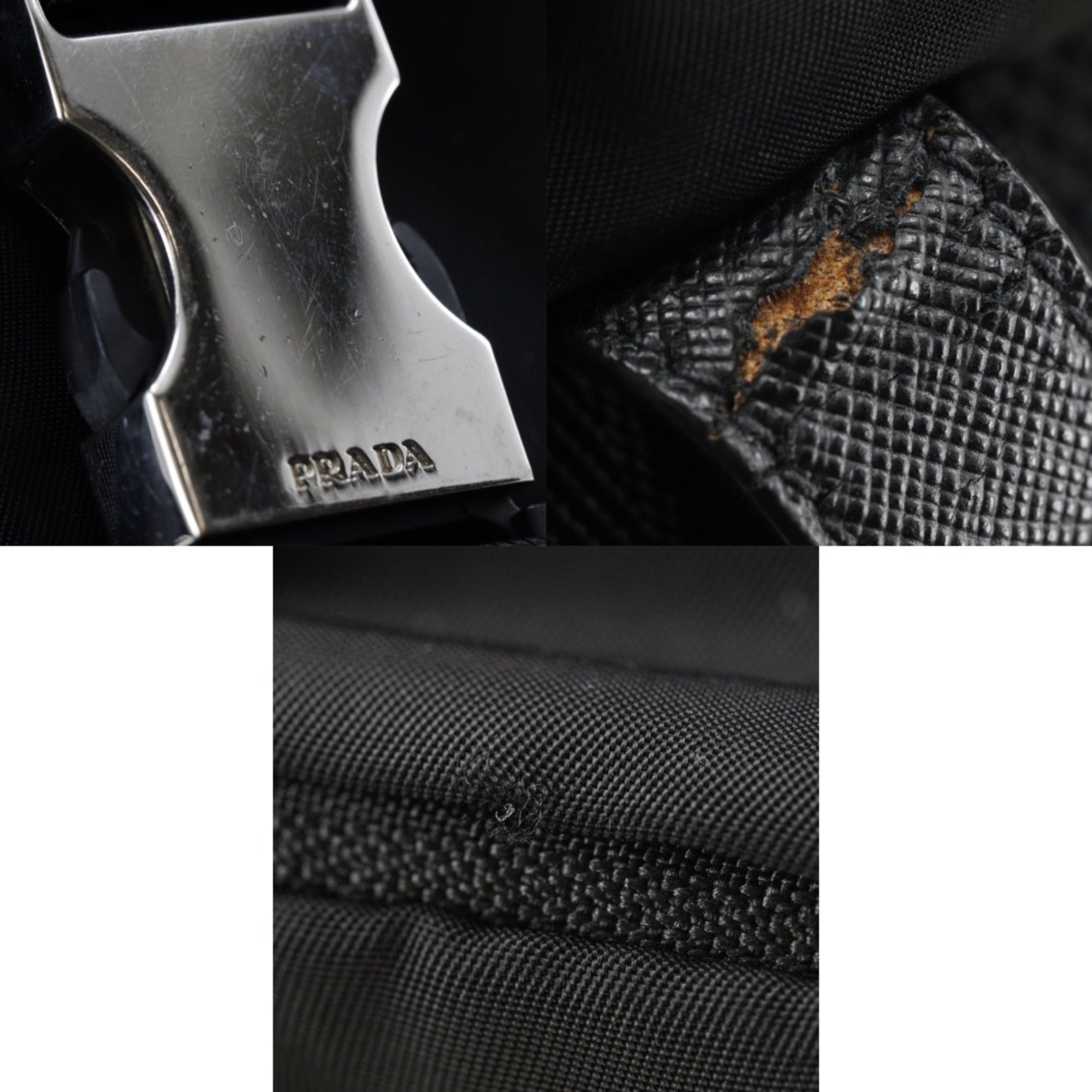 Prada Black Nero Nylon Backpack