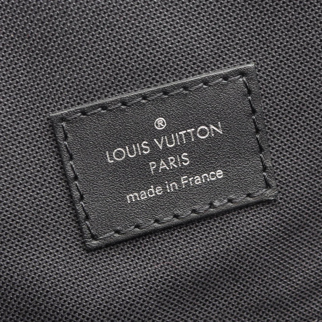 Louis Vuitton Black Brown Monogram Macassar Coated Canvas Leather Backpack