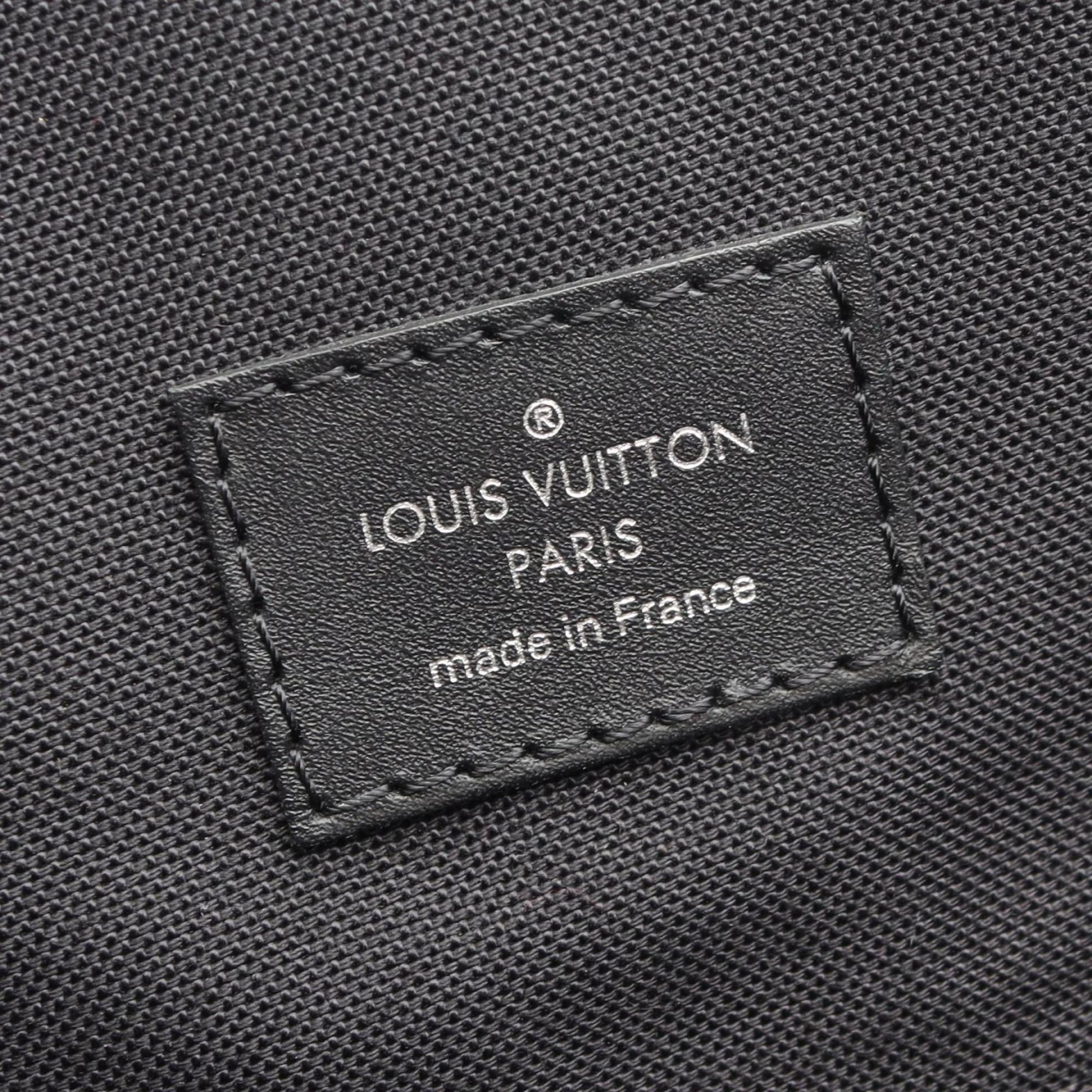Louis Vuitton Black Brown Monogram Macassar Coated Canvas Leather Backpack
