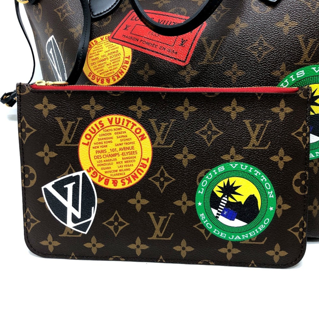 Louis Vuitton Brown Monogram Canvas Pouch Tote Bag