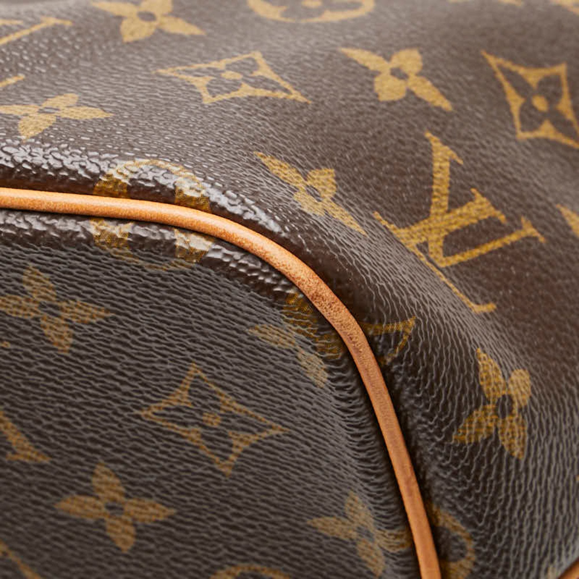 Louis Vuitton Brown Pvc Leather Handbag Shoulder Bag