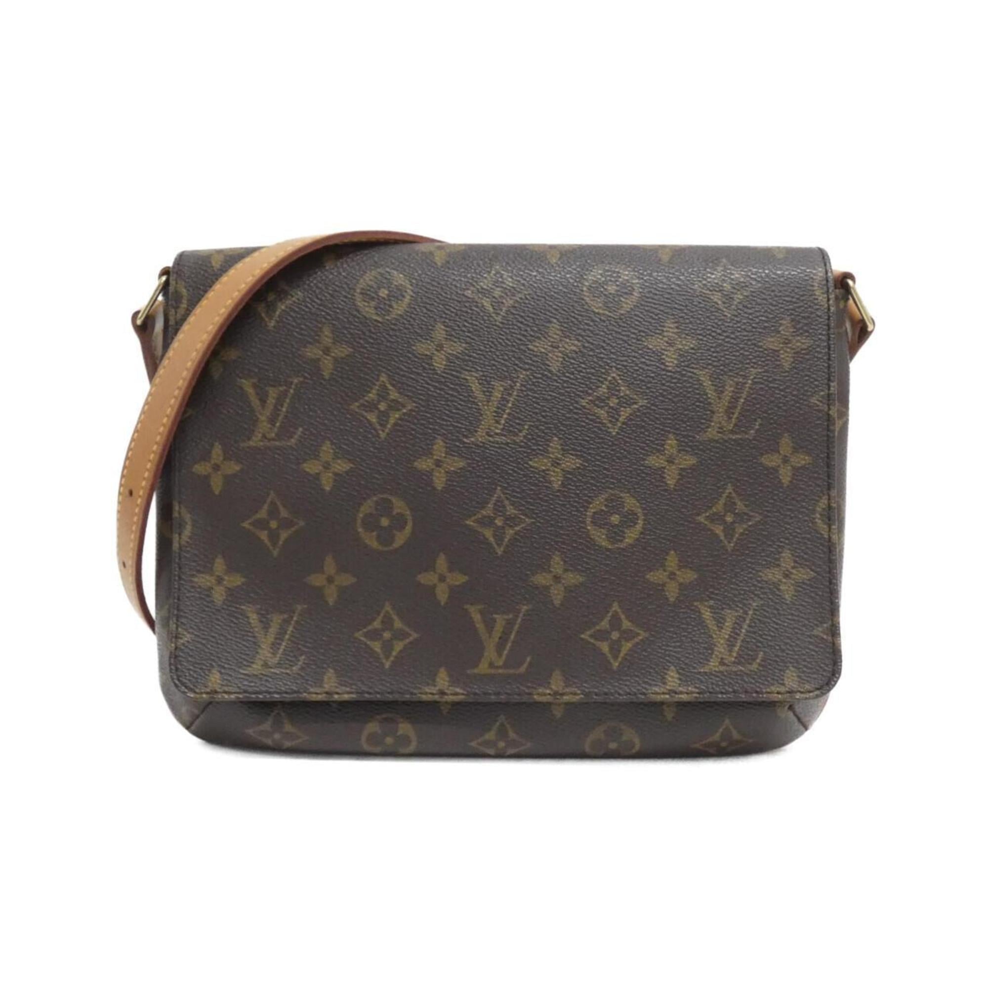 Louis Vuitton Marron Coated Canvas Shoulder Bag