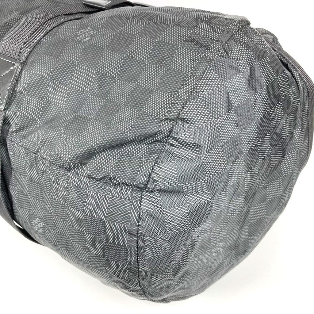 Louis Vuitton Black Damier Canvas Boston Bag Shoulder Bag