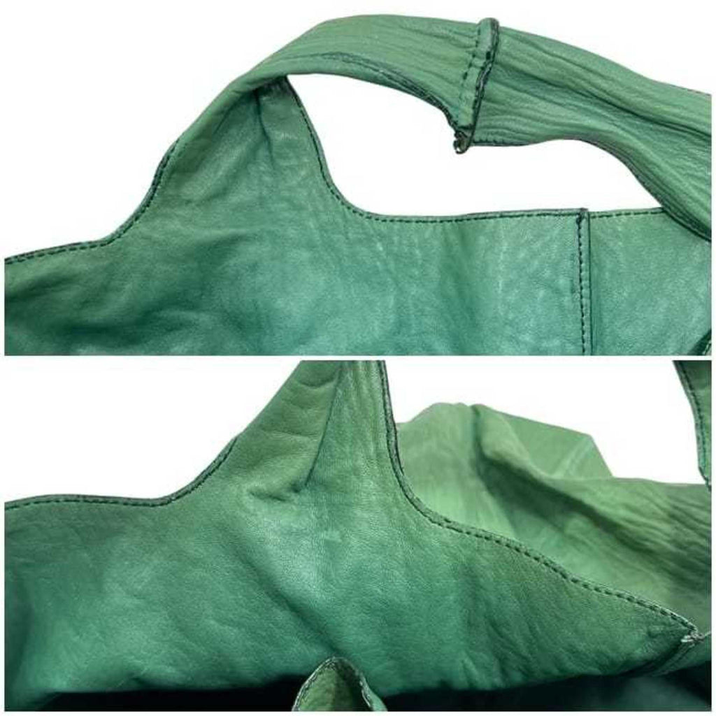 Prada Green Leather Eco-Bag Tote Bag