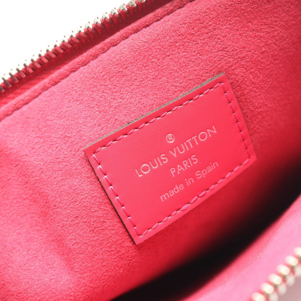 Louis Vuitton Pink Red Color Epi Leather Pochette Pouch